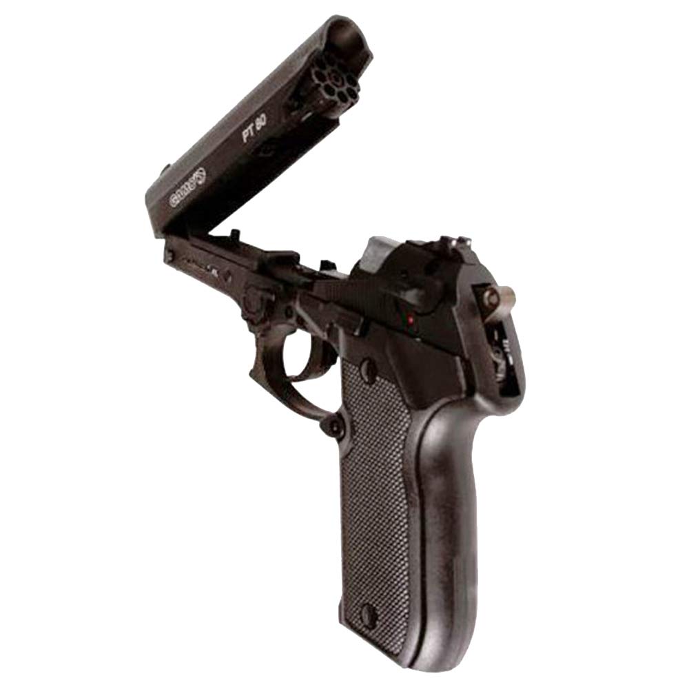 Tiendas LGP - Gamo, Pistola perdigón Gamo PT-80. Calibre 4,5 mm. 3,5 Julios + Maletín de Transporte + 250 balines + 2 Cargadores + Bombona CO2
