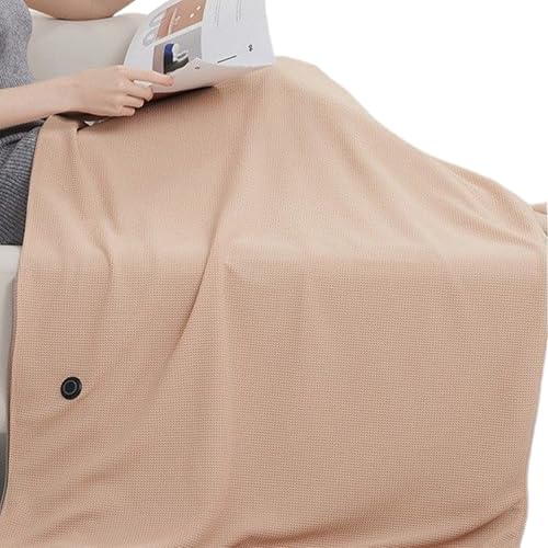 Chal eléctrico – Manta térmica inalámbrica, envoltura suave y cálida con ajustes ajustables, accesorio portátil que soporta calor cómodo para exteriores, hogar, oficina, cama, sofá, camping