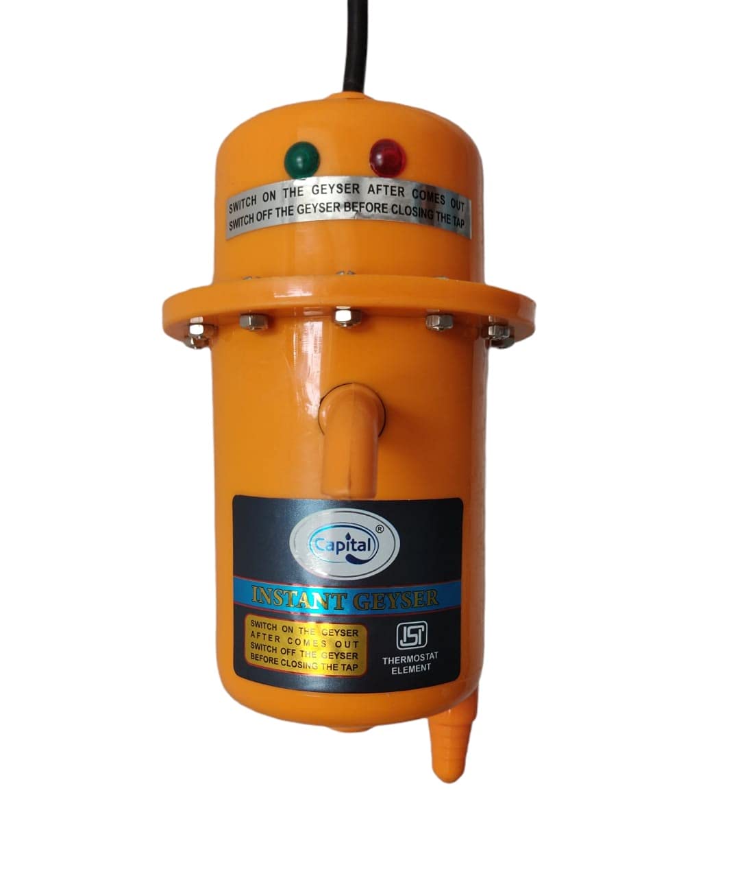 CAPITAL Instant Water Geyser 1 L Portable water heater, Made of First Class ABS Plastic with 1 Year Warranty, For Home, Office, Restaurant etc (Orange) (B095KP4HR3) Amazon Price History, Amazon Price Tracker