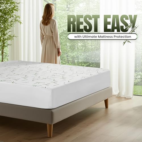 Protège matelas King imperméable en viscose premium élastique - 8