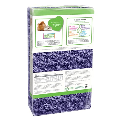 carefresh Roupa de cama para animais de estimação com 99% de papel roxo natural roxo com controle de