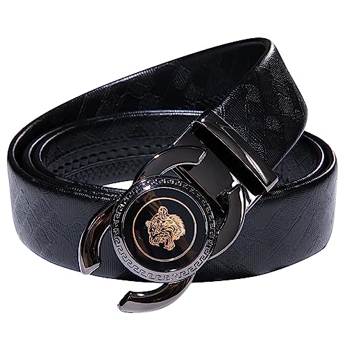 Dubulle-Designer-Ratchet-Belt-for-Men-Leather-Fashion-Adjustable-Automatic-Buckle-Sliding-Removable-Dress-Casual