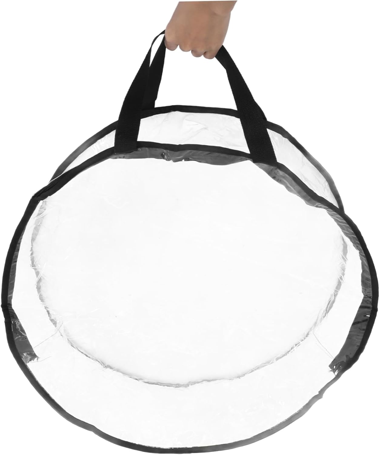 Wreath Organizer for Christmas Large Storage Bag Transparent Window Material Fits Wreaths up for Holiday Decor