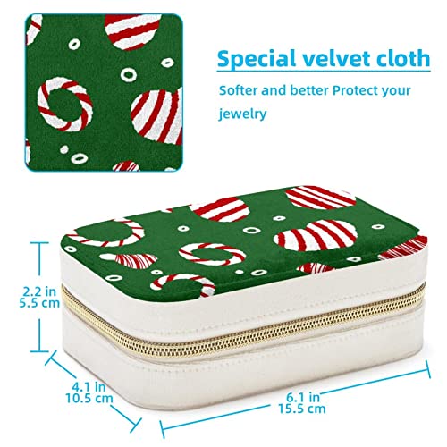 Boîte à bijoux de voyage pour bagues et colliers - Écrin de rangement portable pour femmes - 5