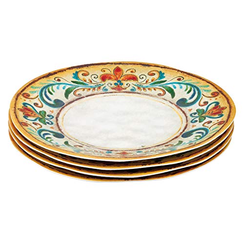 Gourmet Art 12-Piece Tuscany Heavyweight and Durable Melamine Dinnerware Set, Service for 4. Includes Dinner Plates, Salad Plates and Bowls. for Indoors Outdoors Use and Everyday Use. - Thumbnail 4