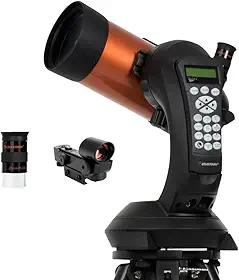 Celestron - Telescópio NexStar 4SE - Computadorizado para Iniciantes e Avançados - Montagem GoTo Automatizada - Tecnologia SkyAlign - Mais de 40.000 Objetos Celestiais - Espelho Principal de 10 cm