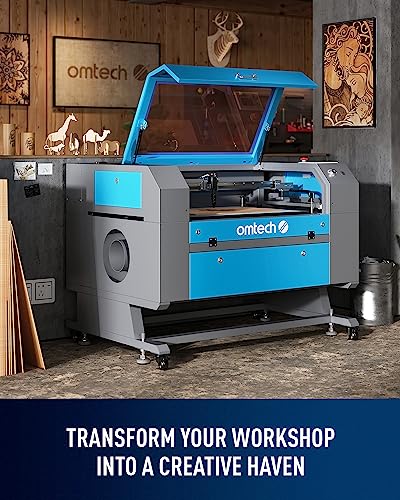 OMTech 100W laser engraving