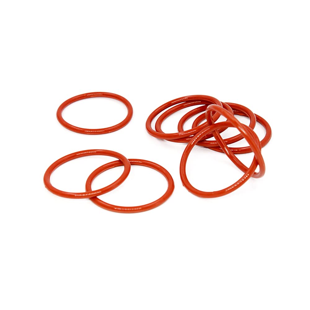 3PZ Silicone Rosso O-Ring Silicone VMQ CS2.65mm Gomma O Ring Guarnizione Anelli Rondella,82.8X77.5X2.65mm