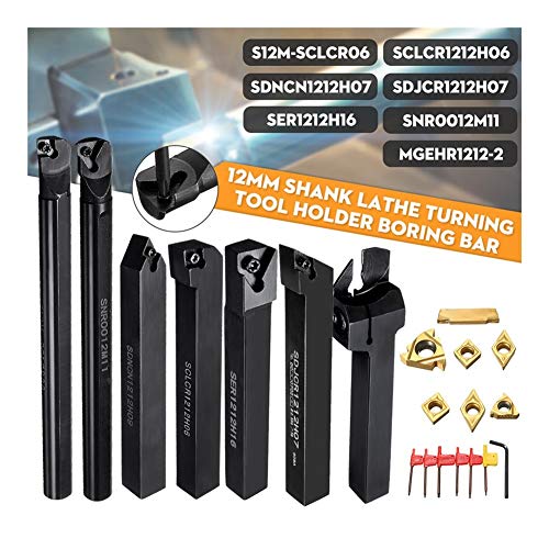 Conjunto de 7 herramientas de torneado en carburo de 12 mm miniatura 3