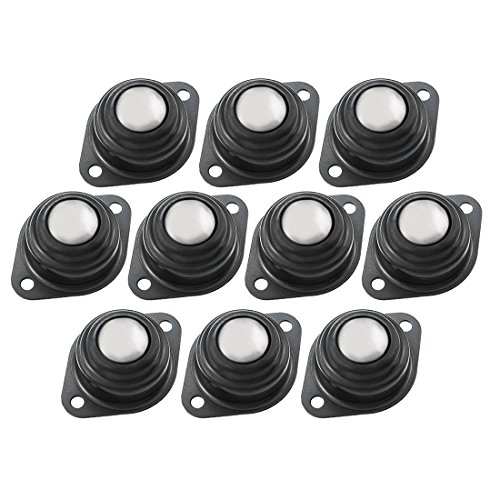 Aexit CY-25A 1-inch Transmission Parts Carbon Steel Ball Flange Conveyor Transfer Bearing Black 10pcs Model:60as155qo268