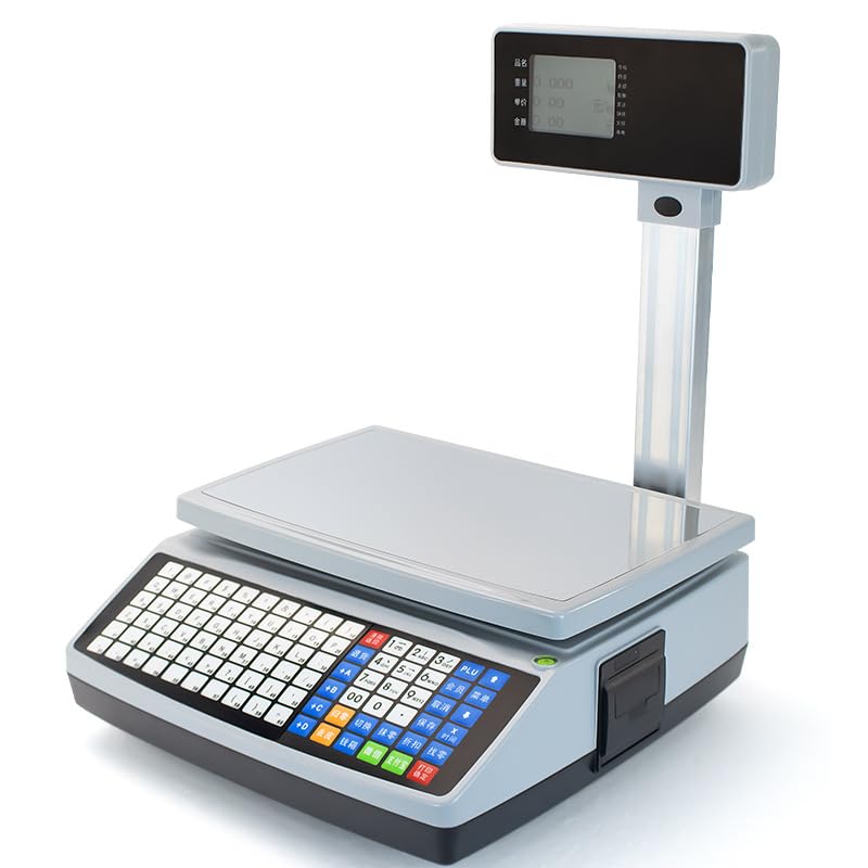 Caisse Enregistreuse, Balance de caisse enregistreuse PS6 Balance électronique de caisse enregistreuse intelligente à double écran, équipement d'impression de règlement Caisse enregistreuse de restaur
