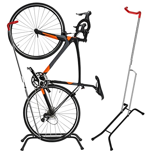 自転車スタンド 縦置き 横置き両用 サイクルスタンド 駐輪スタンド 自転車ディスプレイスタンド バイクスタンド 自転車立て 倒れない 自転車メンテナンス/ディスプレイ 保管 取り付け簡単のサムネイル