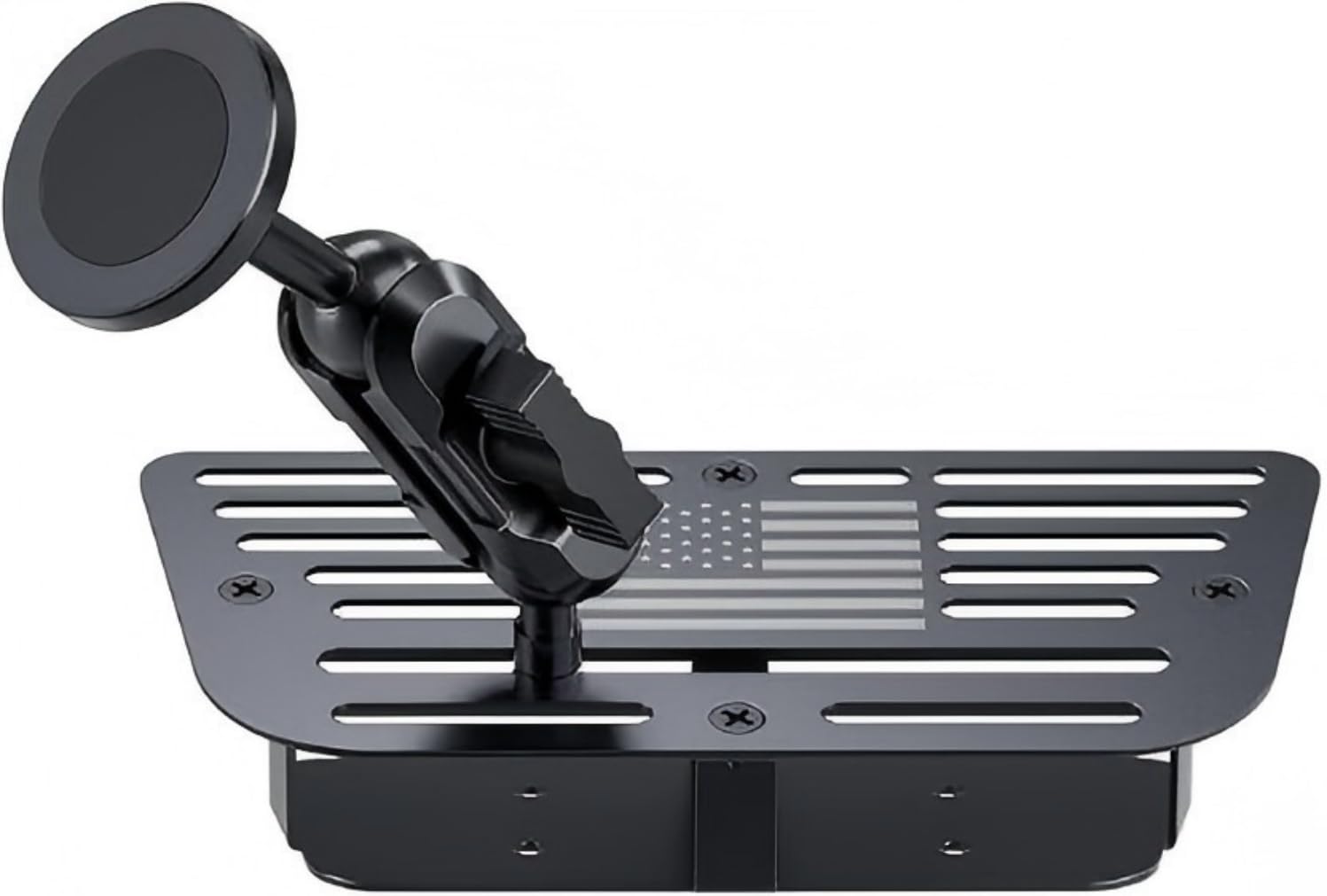 Photo 1 of ***Missing the entire metal frame***SwiftGaze Stainless Steel Phone Mount for 2011-2017 Wrangler JK JKU Magnetic & Clamp Dual Heads All-Metal Shakeproof Original America Flag Design OEM Screws Dash Mount Install***Missing the entire metal frame***