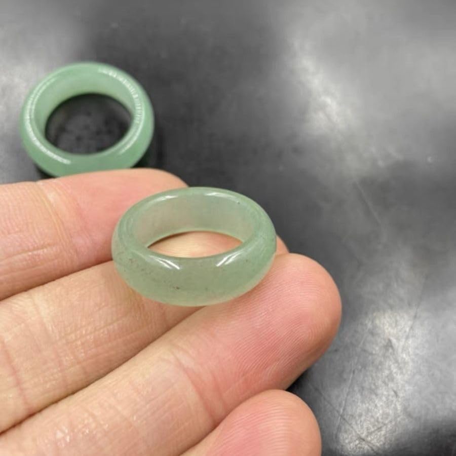 Natural A Grade Jade Band Ring Burma Jade Rings for Women Men, Myanmar Jadeite Jewelry4