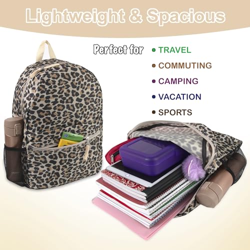 Image of Trail maker 17 inch Backpack for Travel & Commute, Zippered Front & Mesh Side Pockets, Padded Straps