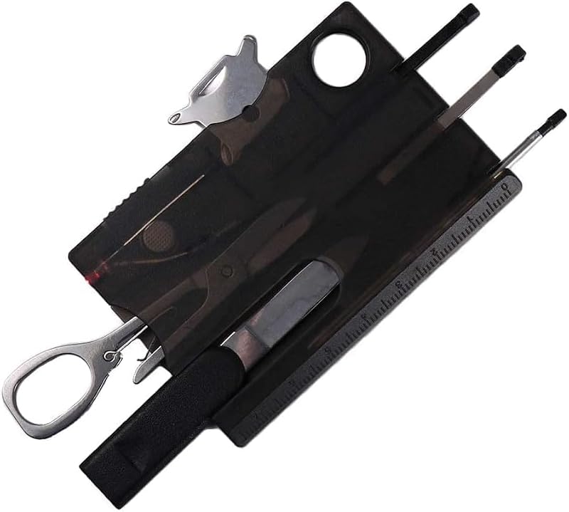 12 tools crammed into something the size of a credit card — a legitimately clever wallet upgrade that doubles as a conversation piece.