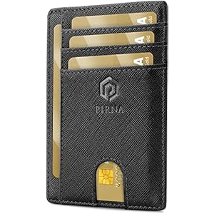 Slim Wallet for Men | RFID Blocking Minimalist Credit Card Holder – Thin Card Wallet with Small Money Pocket & Gift Box…