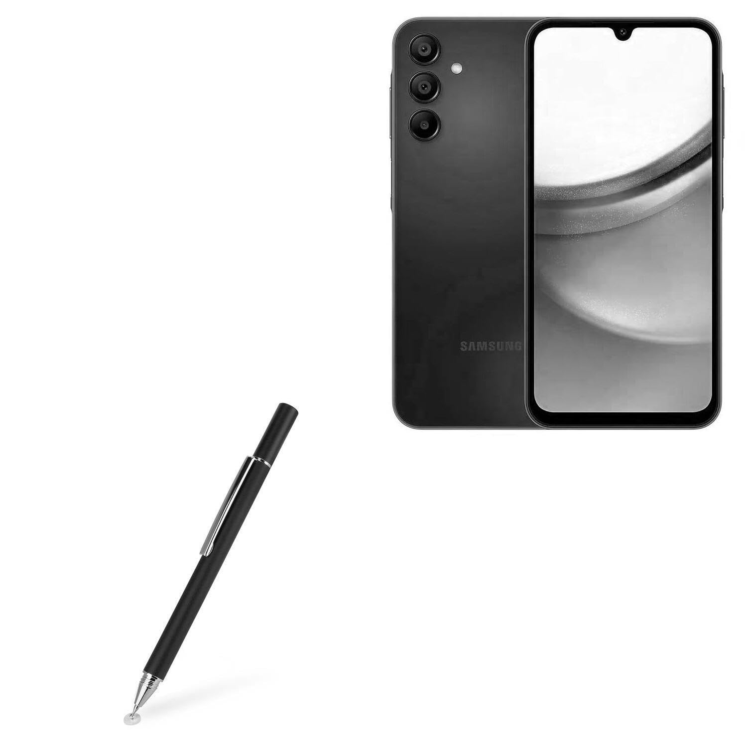 BoxWave Stylus Pen Compatible with Samsung Galaxy A15 4G - FineTouch Capacitive Stylus, Super Precise Stylus Pen - Jet Black