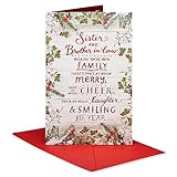 American Greetings Christmas Card for Sister and Brother-in-Law (Twice As Much)