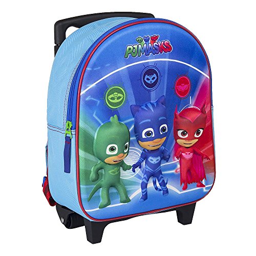 Vadobag Pj Masks: Valise Roulettes Bleu 35Cm Impression 3D Mochila infantil   Azul