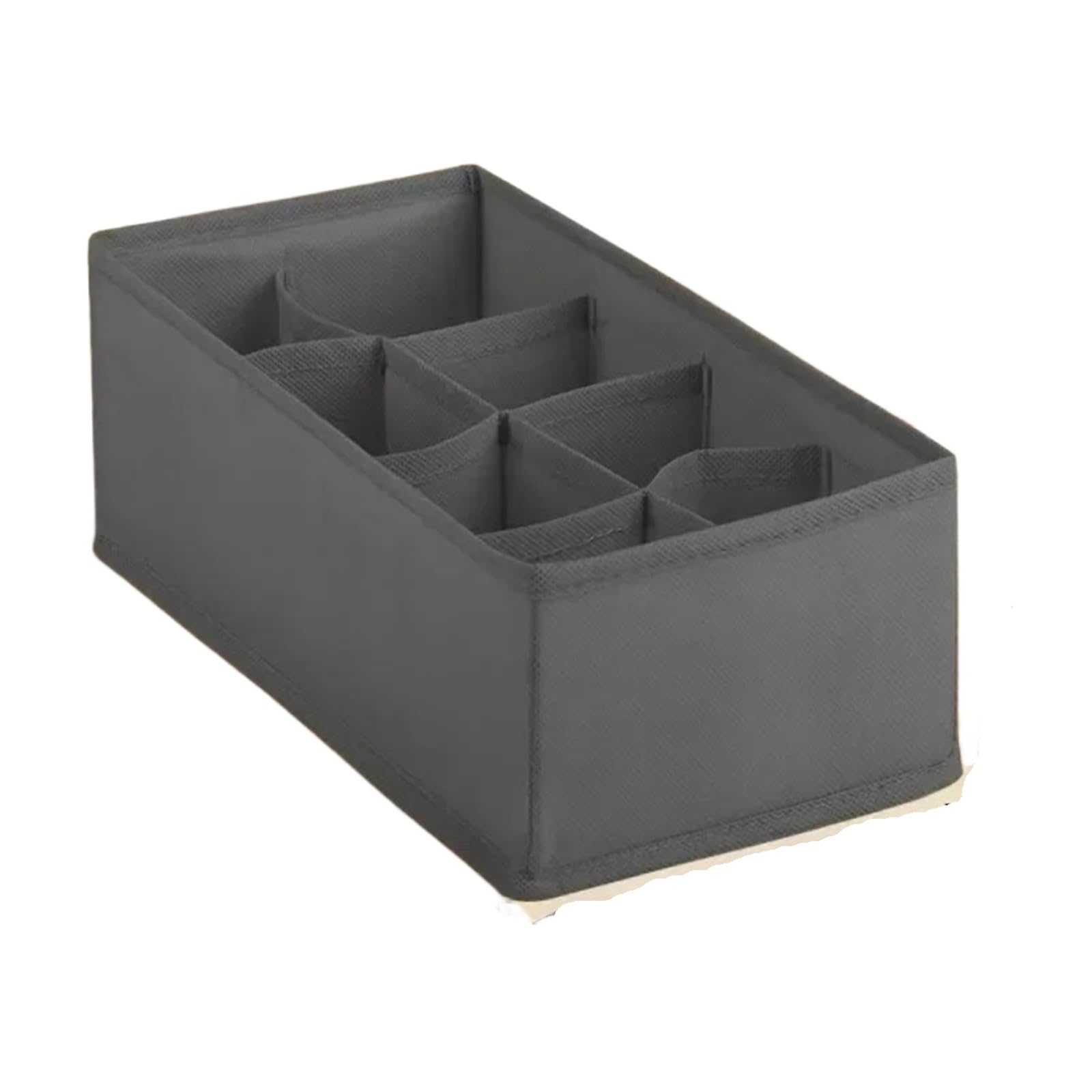 MRKU Boîte de Rangement pour sous-vêtements et Chaussettes, Organiseur de Soutien-Gorge, compartimenté, 4 pièces/1 Ensemble, Pliable, Non tissé, Six pièces, Finition