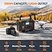 GRECELL Portable Power Station 1000W, 999Wh Solar Generator Backup Battery Pack with 2x Pure Sine Wave 1000W, 2x 230V AC Outlets, PD 60W for Home Camping Outdoors Trip RV Emergency(2000W Peak), T-1000