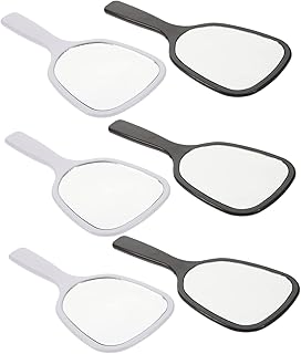 FOMIYES 6pcs Handheld Vanity Mirror Hand Held Mirror Vintage Hand Mirror Pocket Mirror Vintage Makeup Mirror Travel Makeup Mirror Hand Mirror for Women Daily Use Travel Mirror Small Mirror