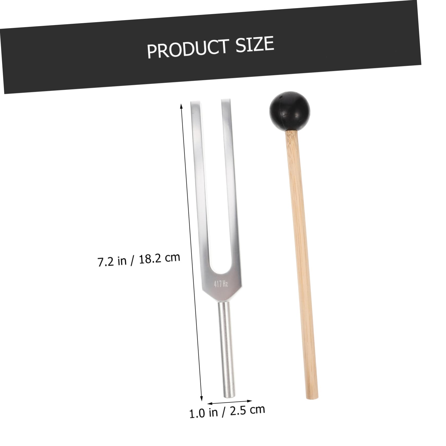 Toyvian 3sets Diapason Musicali Con Martello e Panno Per Pulizia Strumento Per Meditazione e Terapia Chakra Accordo Guitarra e Esperimenti Fisici