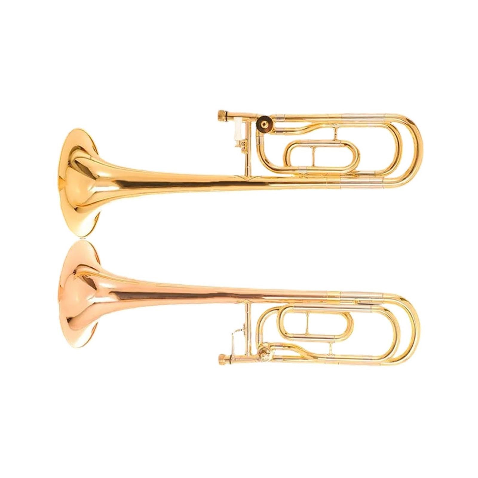 Instrument Dęty Z Brązu Fosforowego I Złotego Mosiądzu Z Ustnikiem W Tonacji Bb F Puzon Tenorowy(Gold lacquer)