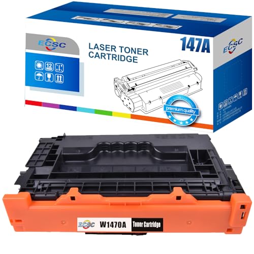 Image of ECSC Toner Cartridge W1470A For Printer, Compatible With HP Laserjet Enterprise Flow MFP M635z MFP M636z M610 M610dn M610n M611 M611dn M611n (Black, 1-Pack)