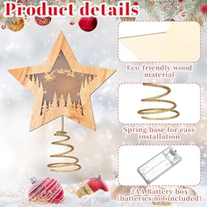 Woodchristmastreetopperrusticsleighstarboxwithledlightforchristmastreedecorationslightedxmastabledisplaydecorforwinterholidaypartysupplieshousewarmingbirthdaygift Urban Country Home Decor Wood christmas tree topper rustic sleigh star box with led light for christmas tree decorations lighted xmas table display decor for winter holiday party supplies housewarming birthday gift urban country home decor