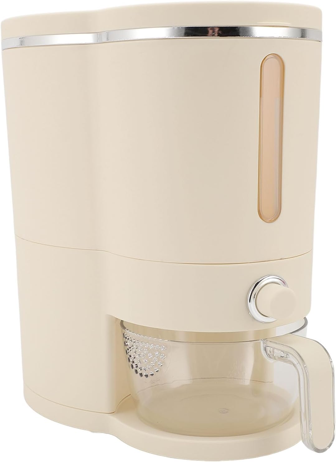 Yosoo Plastic Rice Dispenser, Food Grade Sealed Container with Clear Scales, Compact Kitchen Organization, Isolation Smell Proof (S)