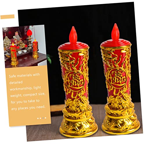 Luz de Vela LED Lurrose Velas sin Llama Reutilizables para Decoración 2