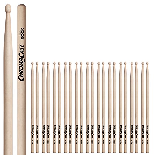 Baquetas ChromaCast CC-ROCK-12 Rock USA Hickory, 12 pares miniatura 1