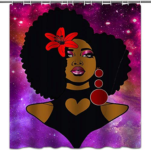 Rideau de douche pour femme africaine Cover
