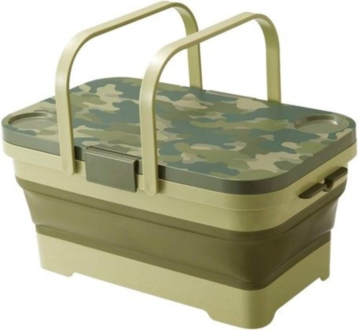 Foldable Picnic Basket Storage Box Multifunctional Portable Water Bucket with Lid Food Tray Table Container Sink Tub Space Saving for, Outdoor, Camping Family Multicolorfor Travel (B0D31S4HF5) Amazon Price History, Amazon Price Tracker