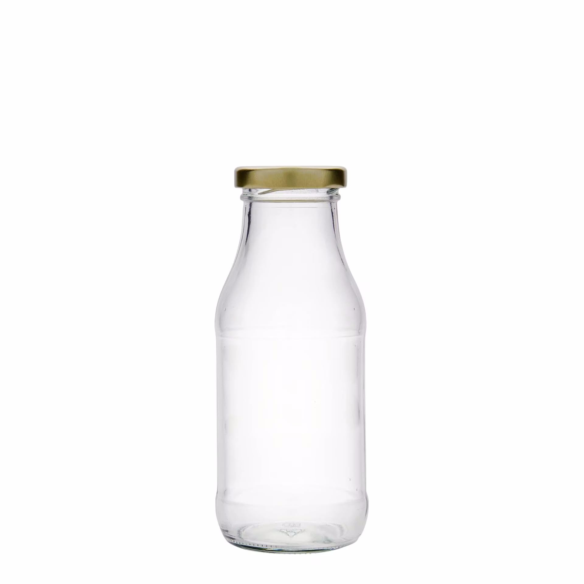 Flaschenland 24 Glasflaschen 250 ml inkl. Twist-Off-Deckel und breiter Öffnung, Saftflaschen, Ideal zum Abfüllen heißer und kalter Säfte, Smoothie, Milch, Tee, Dressing oder Soßen