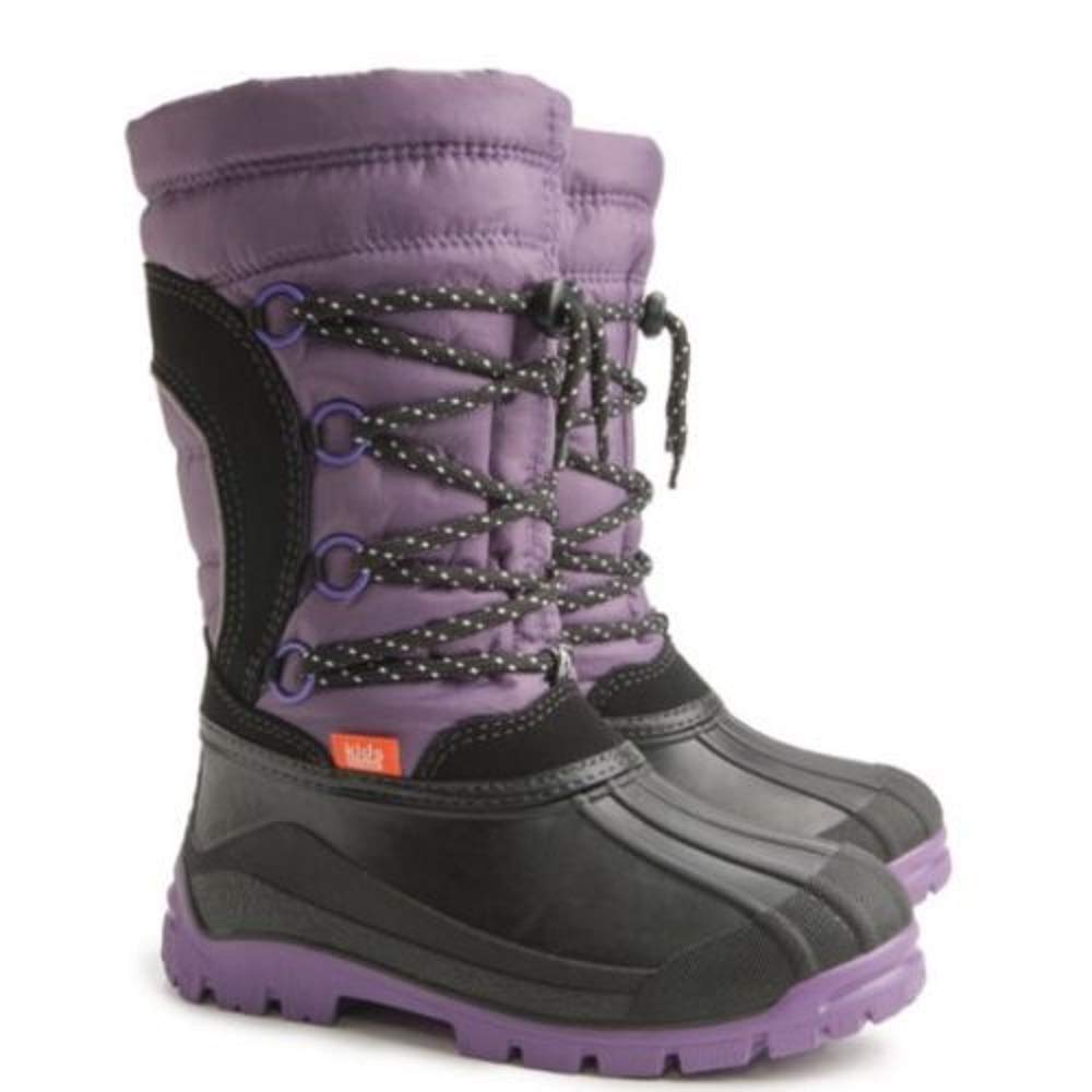 Winterschuhe Mädchen Kinder Demar Schneestiefel Kinderstiefel Wolle Winterstiefel warm gefüttert Snow Boots Schnellschnürung