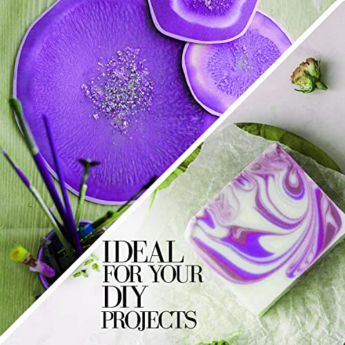 Magic Voilet Mica Powder For Epoxy Resin 100G / 3.5Oz. Sealed Bag - Techarooz 2 Tone Resin Dye Color Pigment Powder For Lip Gloss, Nails, Colorant For Slime Bath Bombs Soap Making & Polymer Clay #TOP6