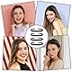 Sibba 4pcs Skinny Headbands For Women Non-Slip Zig Zag Hairband with Teeth Comb Headband Head Bands For Curly Hair Headband Thin Headpiece for Washing Face Elastic Headwear Hair Hoop
