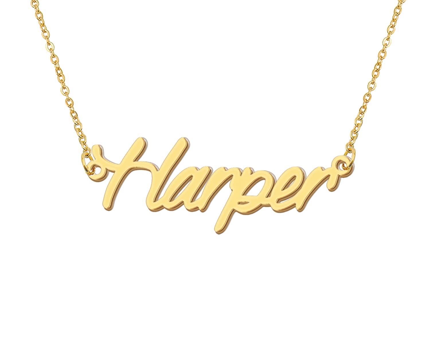 AoloshowPersonalized Name Necklace Custom Any Name Necklaces Jewelry for Womens New Mom Bridesmaid Gift