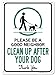 My Sign Center Please Be A Good Neighbor, Please Clean Up After Your Dog Sign, No Dog Poop Sign, Outdoor Rust Free Metal, 10" x 14", A82-101AL