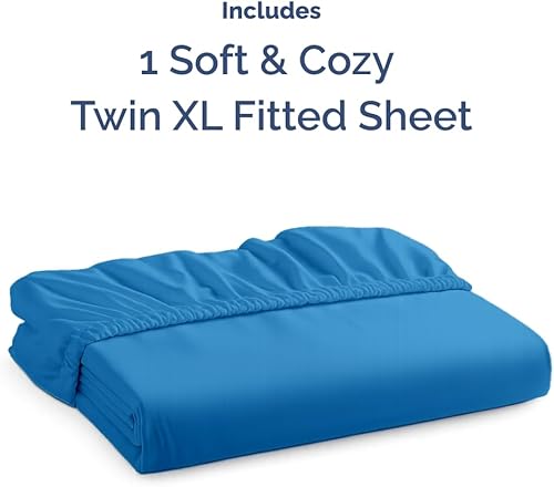 Miniatura 376 de King Fitted Bed Sheet - Bottom Single Fitted Sheet Only - Ultra-Soft Hotel Luxury Bedding w/ 8-16 Inch Deep Pockets - Breathable, Cooling & Wrinkle