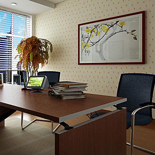 TUTUO Soporte para Echo Show 8 / Echo Show 5, Soporte de Base Antideslizante Ajustable, 360 ° Ajustable, Base magnética Echo para Altavoces (Negro)