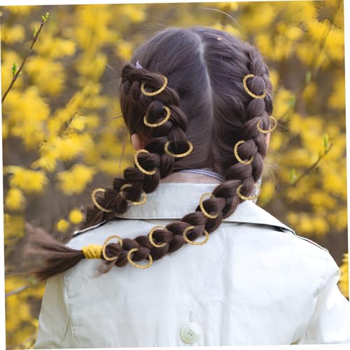 Perles pour tresses et accessoires cheveux anneaux métalliques