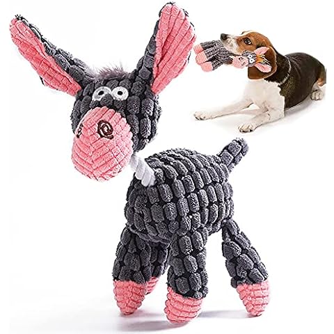 Donkey Soft Dog Toys for Small Medium Dogs Squeaky Dog Toys Plush Puppy Toy Cover