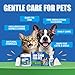 3 IN 1 Ear Cleaner Kit for Dog & Cat Ear Infection Treatment Without Irritation Ear Wash for Itch Relief Inflammation Ear Wax -Ear Rinse (60ml ) + Finger Wipes (40 Counts)+ Cotton Swab (100 PCS)