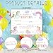Unicorn Adoption Certificate - Adopt A Unicorn Certificate for Girl Kids - Rainbow Unicorn Adoption Party Decorations - Magical Birthday Party Favors Supplies, 10 Adoption Certificates (CC12)