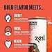 Zest Clean Energy Drink – Pomegranate Mint – 150mg Caffeine + 100mg L-Theanine – Natural Focus & Concentration Boost – Healthy Energy Drink 12oz Can 12 Pack – Low Sugar, No Artificial Sweeteners