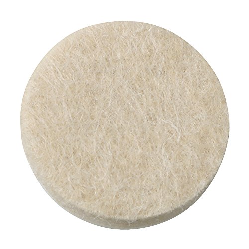 Softtouch 1" Round Heavy-Duty Self-Stick Felt Furniture Pads - Protect Surfaces From Scratches & Damage, Beige (16 Pack) #TOP1